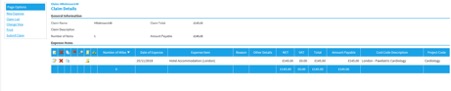 Selenity claim details screen