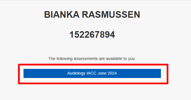 Screenshot of the trainee ID screen in eNetAssess
